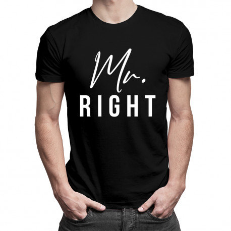 Koszulkowy, Koszulka męska, Mr. Right, rozmiar M Koszulkowy