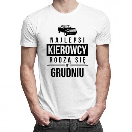 Koszulkowy, Koszulka męska, Najlepsi kierowcy rodzą się w grudniu, rozmiar XXL Koszulkowy