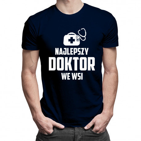 Koszulkowy, Koszulka męska, Najlepszy doktor we wsi, rozmiar XL Koszulkowy