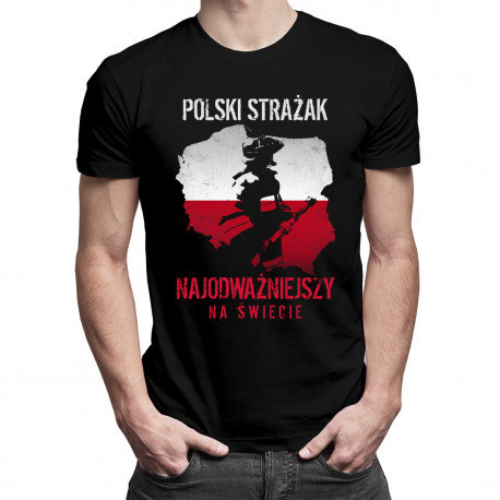 Koszulkowy, Koszulka męska, Polski strażak, rozmiar S Koszulkowy