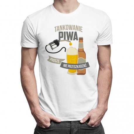 Koszulkowy, Koszulka męska, Tankowanie piwa, proszę nie przeszkadzać, rozmiar XL Koszulkowy