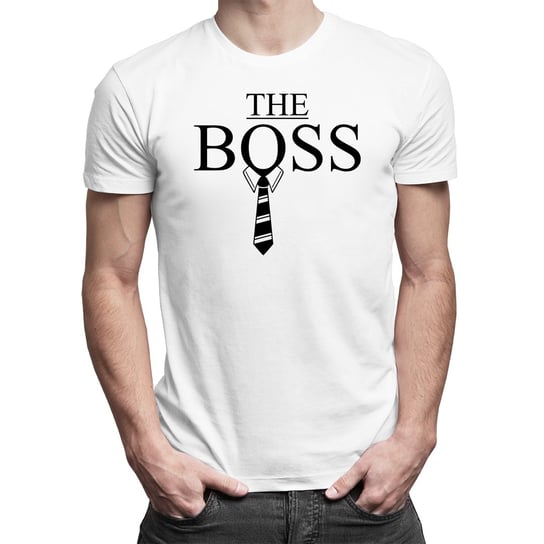 Koszulkowy, Koszulka męska, The boss dla taty, rozmiar L Koszulkowy