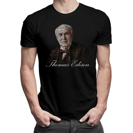 Koszulkowy, Koszulka męska, Thomas Edison, rozmiar XXL Koszulkowy