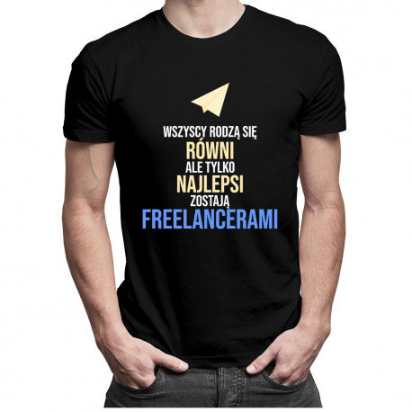 Koszulkowy, Koszulka męska, Wszyscy rodzą się równi - freelancer, rozmiar XS Koszulkowy