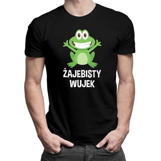 Koszulkowy, Koszulka męska z nadrukiem, Żajebisty Wujek, rozmiar M Koszulkowy