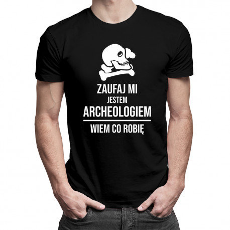 Koszulkowy, Koszulka męska, Zaufaj mi, jestem archeologiem, wiem co robię, rozmiar M Koszulkowy