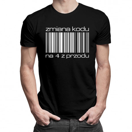 Koszulkowy, Koszulka męska, Zmiana kodu na "4" z przodu, rozmiar S Koszulkowy