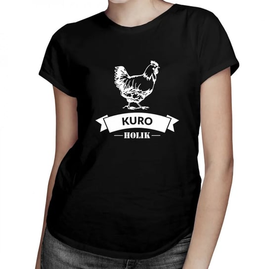 Koszulkowy, Kuroholik - damska koszulka na prezent, rozmiar XL Koszulkowy