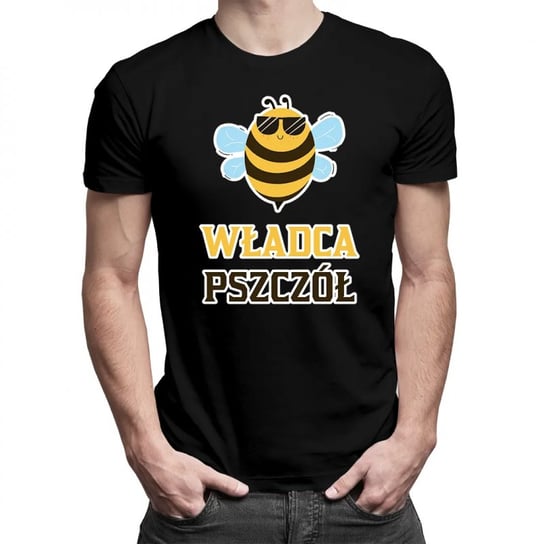 Koszulkowy, Męska koszulka na prezent, Władca pszczół dla pszczelarza, kolor czarny, rozmiar L Koszulkowy
