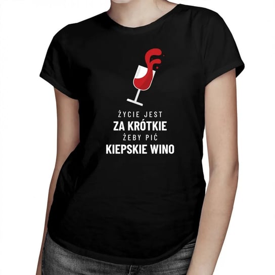 Koszulkowy, Moja muzyka to ryk ciągnika - damska koszulka na prezent dla rolniczki, rozmiar L Koszulkowy
