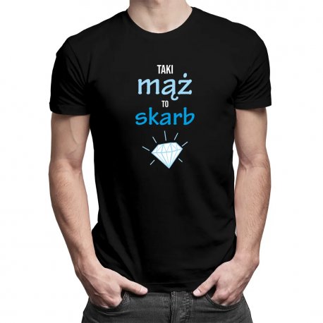 Koszulkowy, Taki mąż to skarb, męska koszulka z nadrukiem Koszulkowy