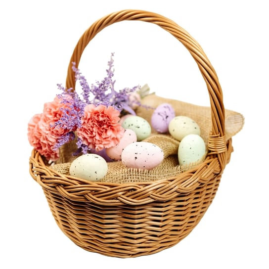 Koszyczek wiklinowy wielkanocny z rączką święconka Wielkanoc kosz koszyk 35cm Creative Home