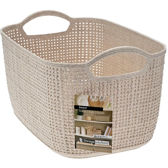 Koszyk do przechowywania beżowy 30x19xh17 cm StorageSolutions
