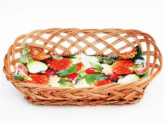 Koszyk na chleb i pieczywo TADAR Dekor, 38x28x7 cm Tadar