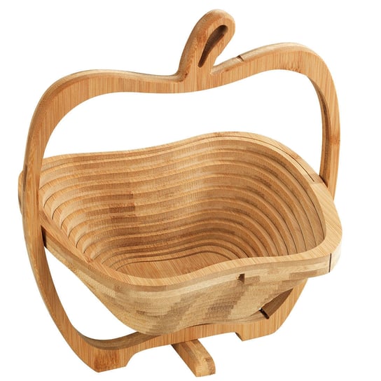 Koszyk na owoce składany, Ø 22,5 x 30 cm, bambus Wenko