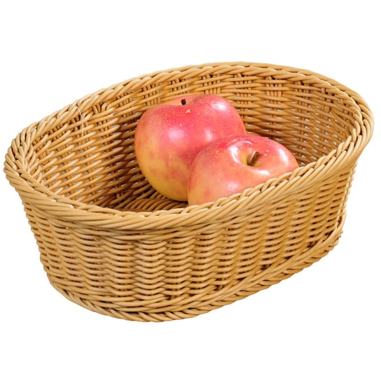 Koszyk na pieczywo, owoce, pleciony, 29,5 x 23 cm, beżowy, Kesper Kesper