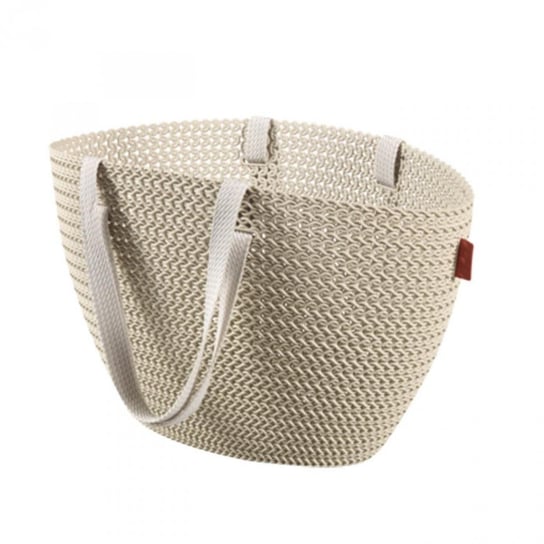 Koszyk na zakupy CURVER Emily Knit, beżowy, 50x24x30 cm Curver