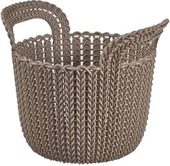 Koszyk okrągły, CURVER Knit, brązowy, 3l Curver