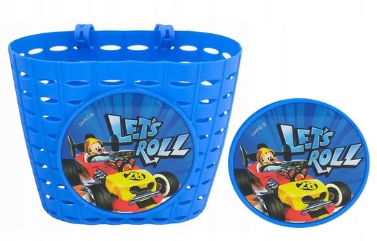 Koszyk przedni DISNEY MICKEY LET`S ROLL niebieski Disney