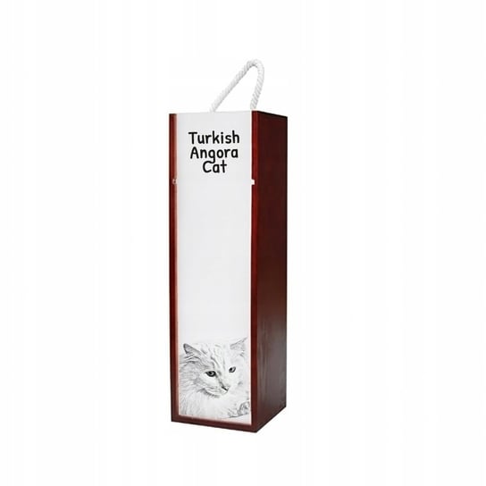 Kot Angora turecka Pudełko na wino z grafiką Inna marka