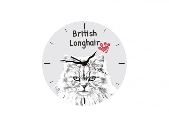 Kot brytyjski długowłosy Stojący zegar z grafiką Inna marka