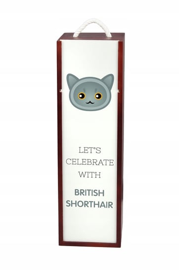 Kot brytyjski krótkowłosy Pudełko na wino grafika Inna marka