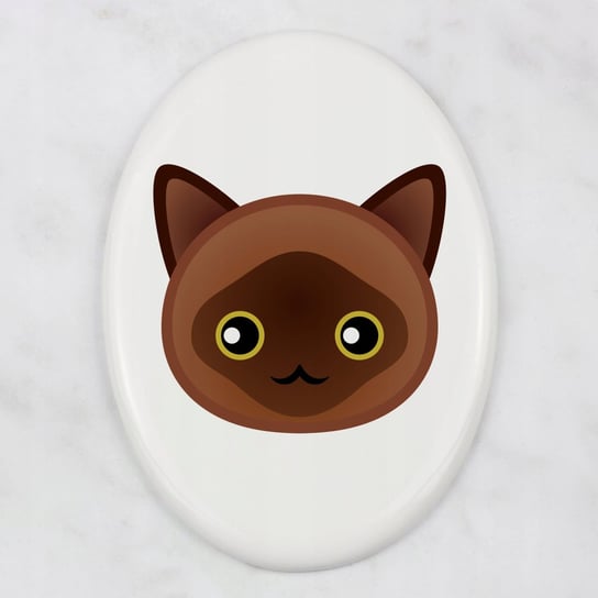 Kot burmski Płytka ceramiczna nagrobkowa Pamiątka Inna marka