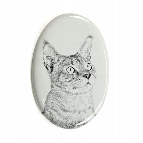 Kot Chausie Płytka ceramiczna nagrobkowa pamiątka Inna marka