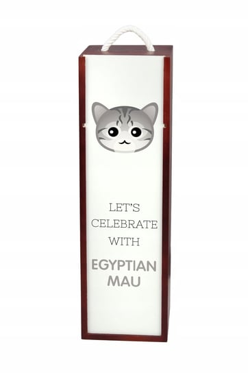 Kot egipski mau Pudełko na wino z grafiką drewno Inna marka
