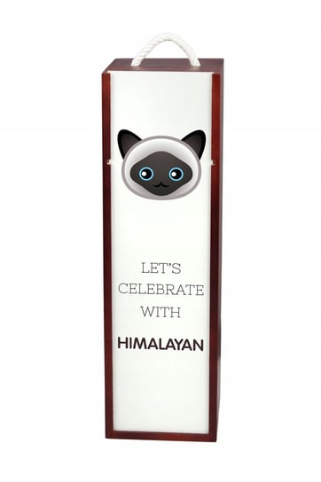 Kot Himalayan Pudełko na wino z grafiką drewniane Inna marka