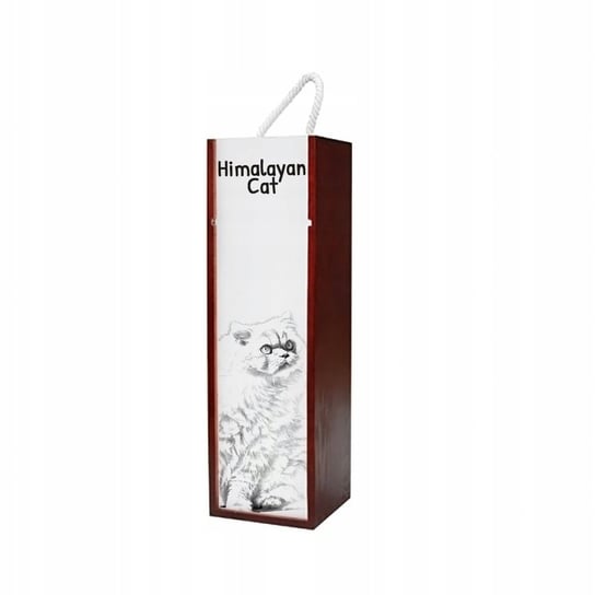 Kot Himalayan Pudełko na wino z grafiką zdjęciem Inna marka