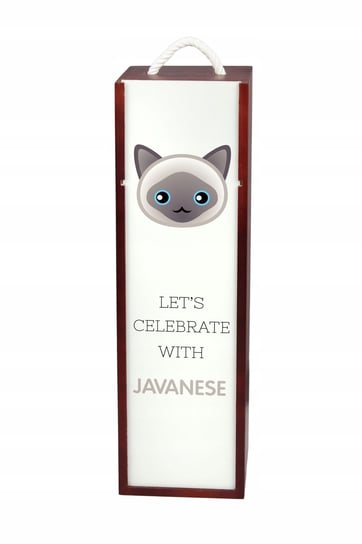 Kot jawajski Pudełko na wino z grafiką drewniane Inna marka
