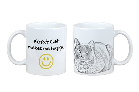 Kot Korat kubek z kotem Makes me happy Art-Dog Inna marka