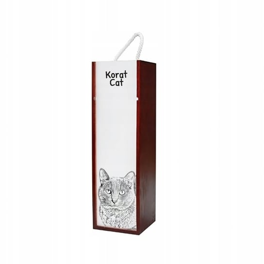 Kot Korat Pudełko na wino z grafiką zdjęciem Inna marka