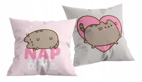 KOT KOTEK PUSHEEN nap time serduszko poduszka jasiek 40X40 cm Halantex