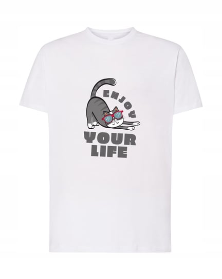 Kot Koteł Enjoy Your Life T-shirt Męski Rozm.XXL Inna marka