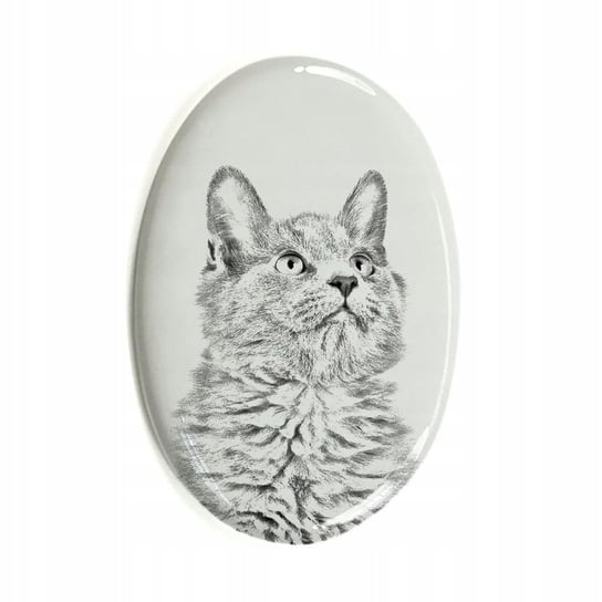 Kot Nebelung Płytka ceramiczna nagrobkowa pamiątka Inna marka