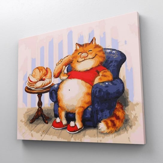 Kot Obżartuch - Irina Zeniuk – Malowanie Po Numerach 50X40 Cm ArtOnly