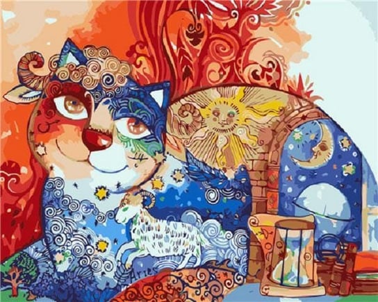 Kot – Oxana Zaika - Malowanie po numerach 50x40 cm ArtOnly