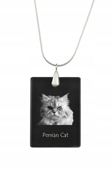 Kot perski Kryształowy naszyjnik z kotem grawer Inna marka