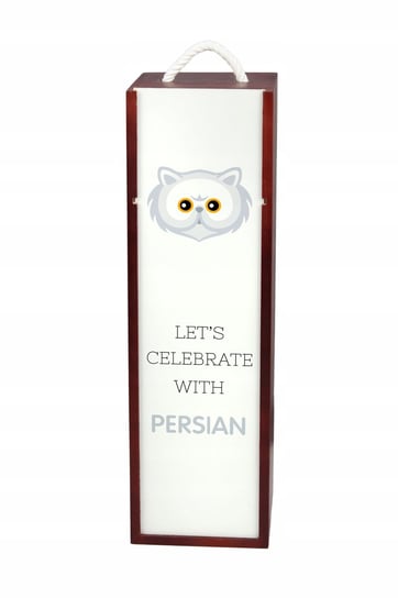 Kot perski Pudełko na wino z grafiką drewniane Inna marka
