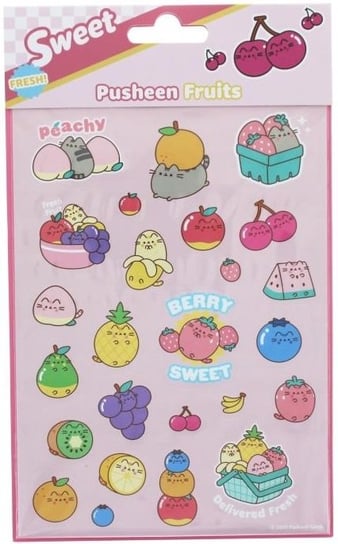 Kot Pusheen Fruits naklejki Inna marka