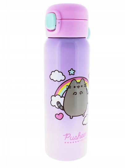 Kot Pusheen ORYGINALNY bidon butelka 450ml z rurką Pusheen