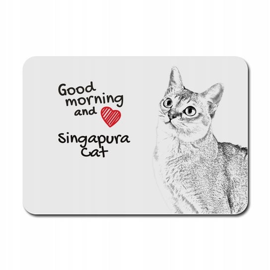 Kot singapurski Podkładka pod mysz myszkę Grafika Inny producent