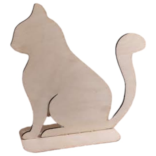Kot stojący podstawka dekoracja ozdoba decoupage 20 x 20 cm Inna marka
