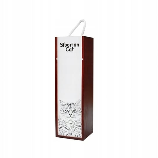 Kot syberyjski Pudełko na wino z grafiką zdjęciem Inna marka