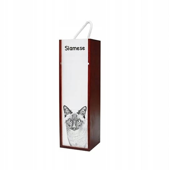 Kot syjamski Pudełko na wino z grafiką zdjęciem Inna marka