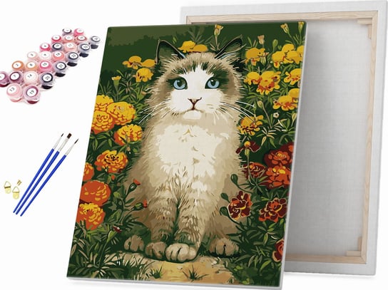 Kot w aksamitkach - Malowanie po numerach Beliart