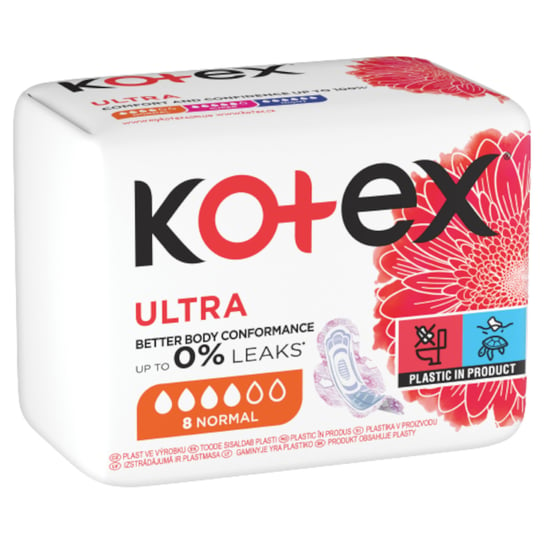 Kotex, Ultra Normal, Podpaski, 8 szt. Kotex