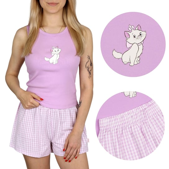 Kotka Marie Disney Damska piżama na ramiączka, letnia, bawełniana piżama L Disney